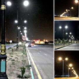 تأمین روشنایی بخش عمده معابر شهری و میادین توسط شهرداری رفسنجان