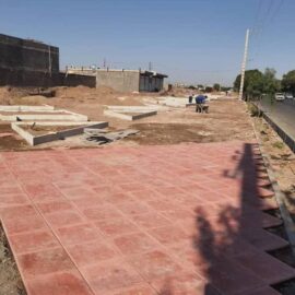 عملیات اجرایی احداث بوستان واقع در بلوار شهید مطهری در حال انجام است.