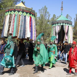 اجرای مراسم تعزیه خوانی به مناسبت عاشورای حسینی در امامزاده سیدجلال الدین