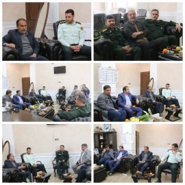 دیدار مسئولین رفسنجان با فرمانده جدید نیروی انتظامی